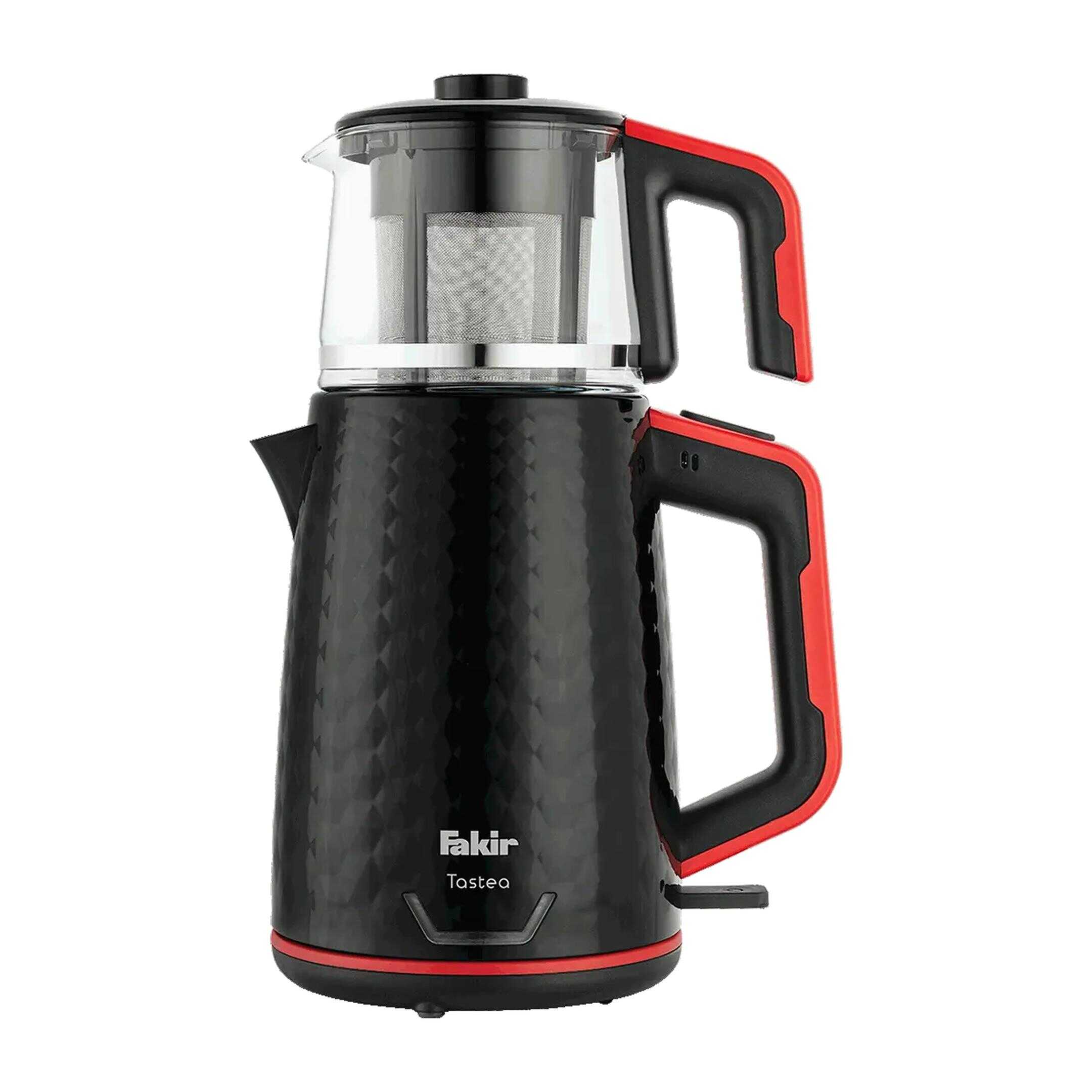 Fakir Tastea Çay Makinesi Siyah Kırmızı