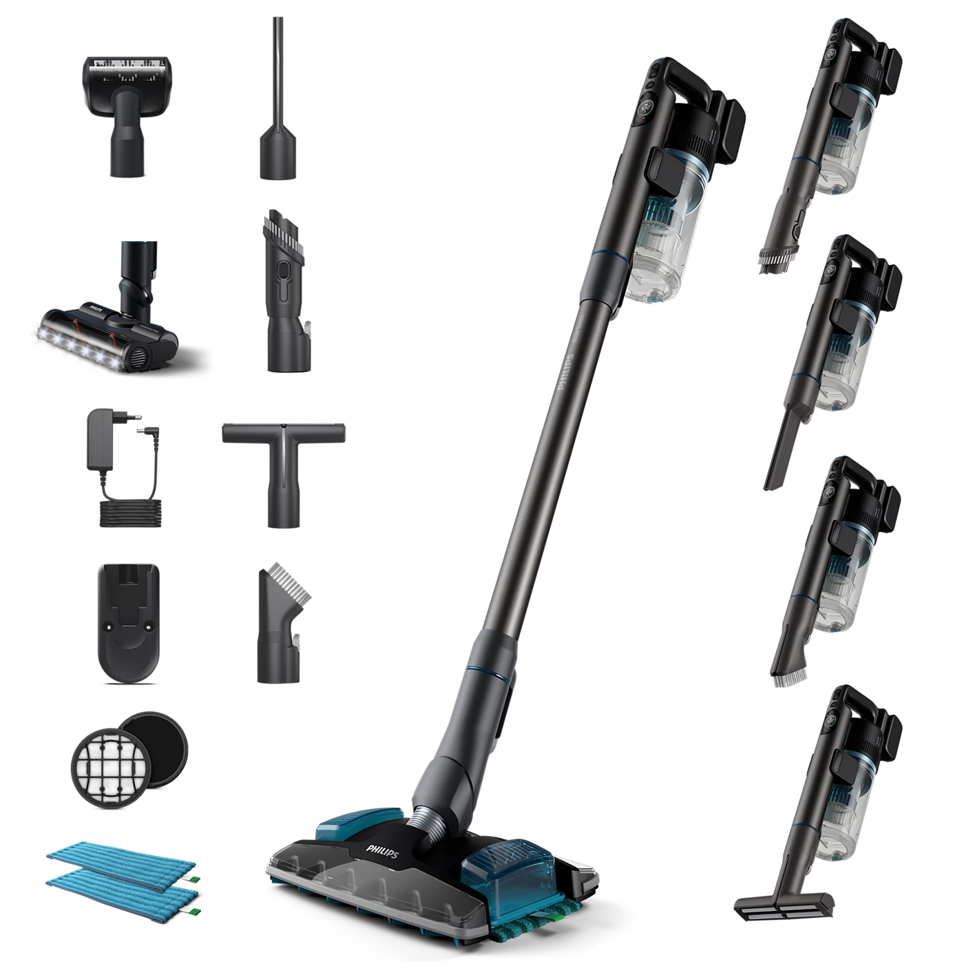 AQUA PLUS 8000 SERİSİ KABLOSUZ DİK SÜPÜRGE XC8057/01